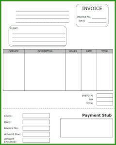 Blank Paycheck Stub Template Pdf