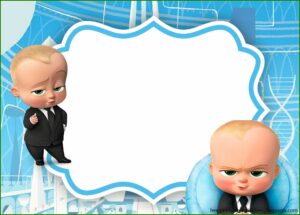 Boss Baby Girl Baby Shower Invitation Template