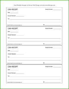 Business Receipt Template Pdf