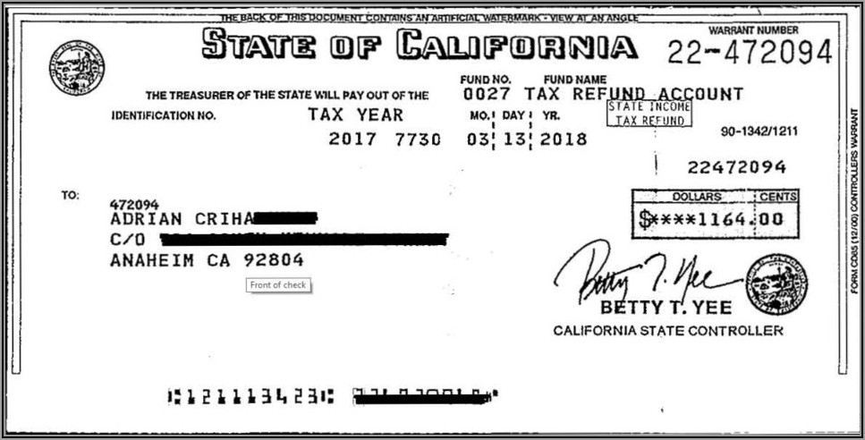 Ca State Tax Forms 2018