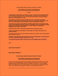 California Statutory Form Durable Power Of Attorney For Health Care