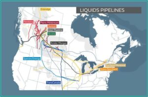 Canadian Oil Pipeline Map