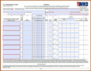 Certified Payroll Form Wh 347 Free