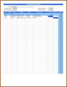 Checkbook Balance Formula