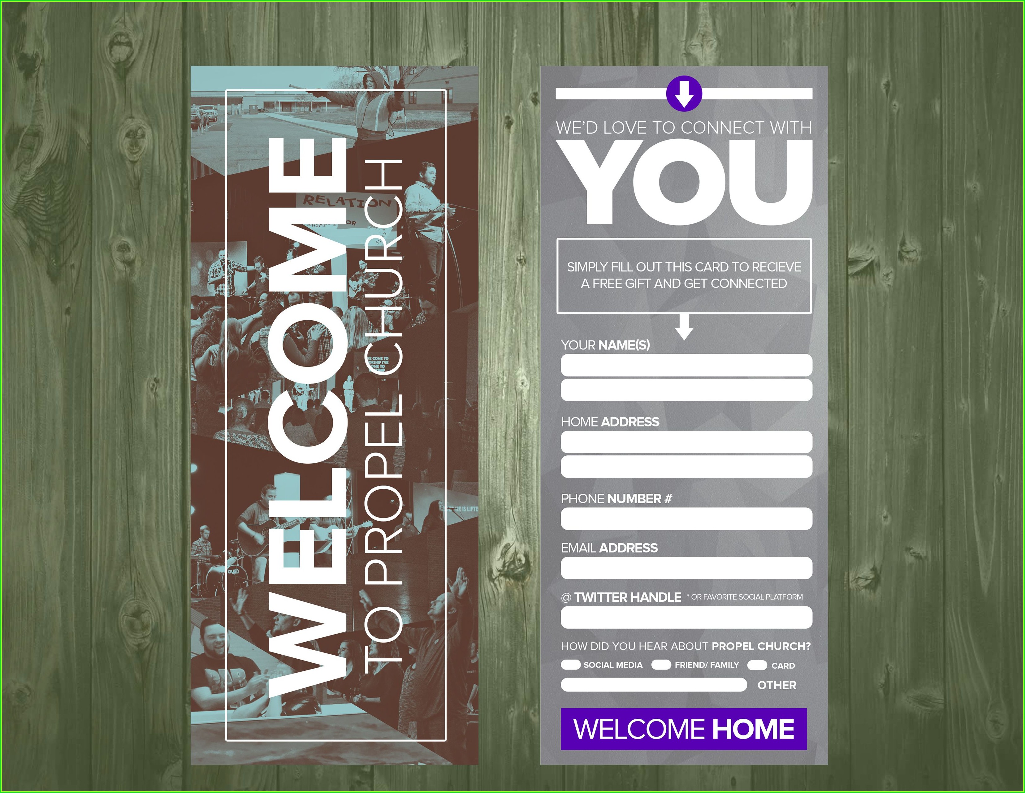 Church Visitor Cards Templates Free