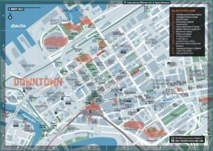 Cleveland Hotels Downtown Map