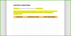 Construction Bid Template Free