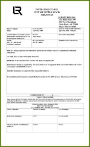 Construction Bid Template Free Word