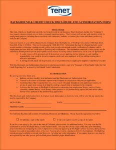 Credit Check Authorization Form For Renters