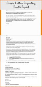 Credit Report Dispute Form Letter