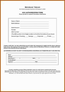 Direct Deposit Change Form Quickbooks