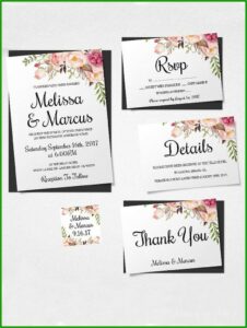 Diy Wedding Invitation Inserts Templates