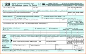 Downloadable Tax Forms 2018