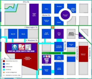 Downtown Indy Hotels Map