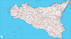 Driving Map Of Sicily