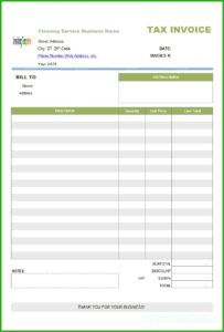 Dry Cleaner Receipt Template