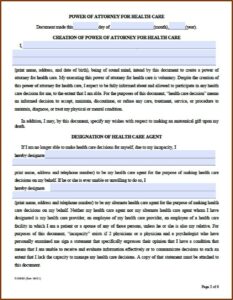 Durable Power Of Attorney For Finances Form Wisconsin