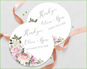 Editable Free Printable Wedding Favor Tags Template