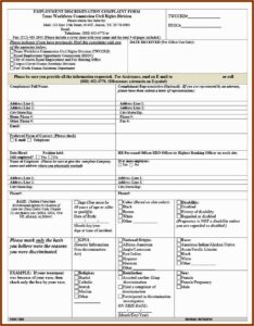 Eeoc Complaint Forms