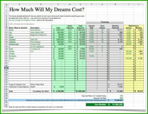 Excel Recipes Template