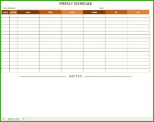 Excel Templates For Scheduling