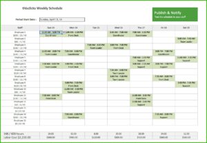 Excel Templates For Staff Scheduling