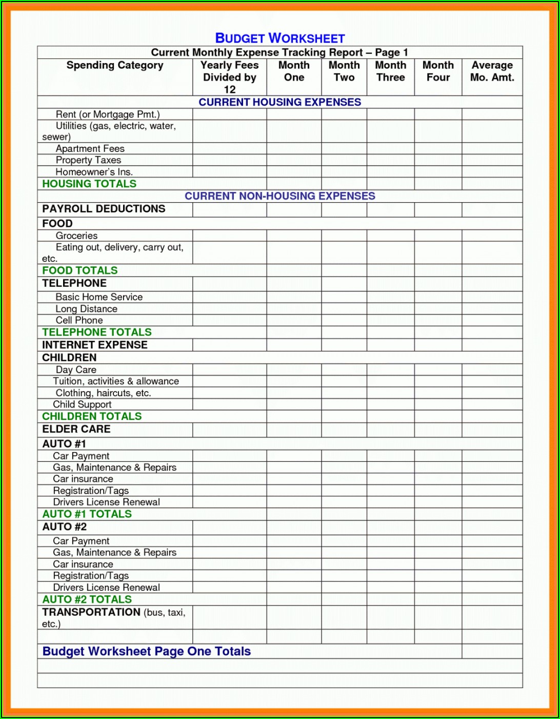 Expense Invoice Template Excel