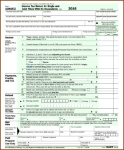 Ez Tax Forms For 2016