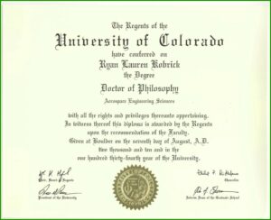 Fake Bachelor Degree Certificate Template
