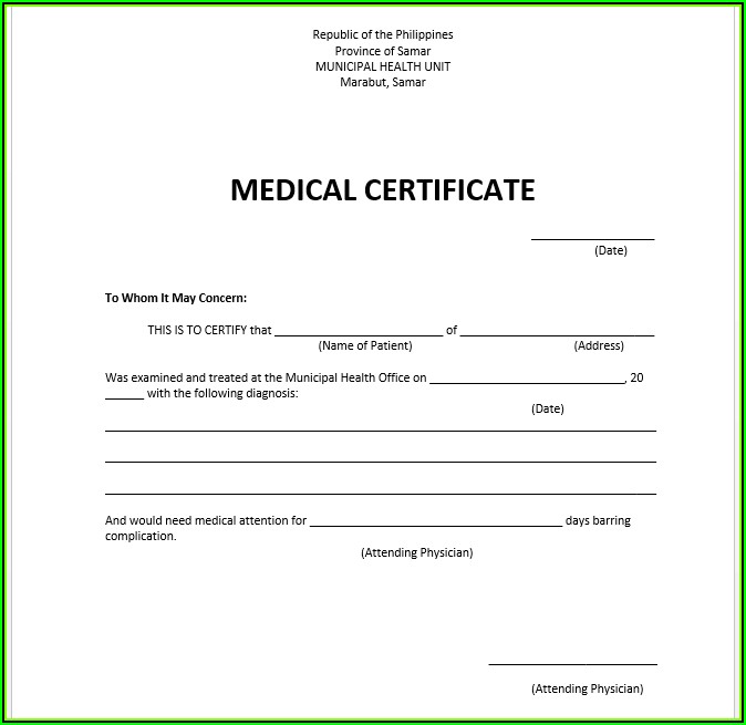 Fake Medical Degree Certificate Template