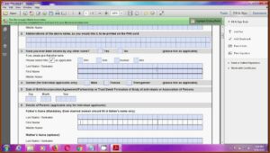 Fillable Application Form For Pan Card