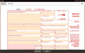 Fillable Form 1099 Int