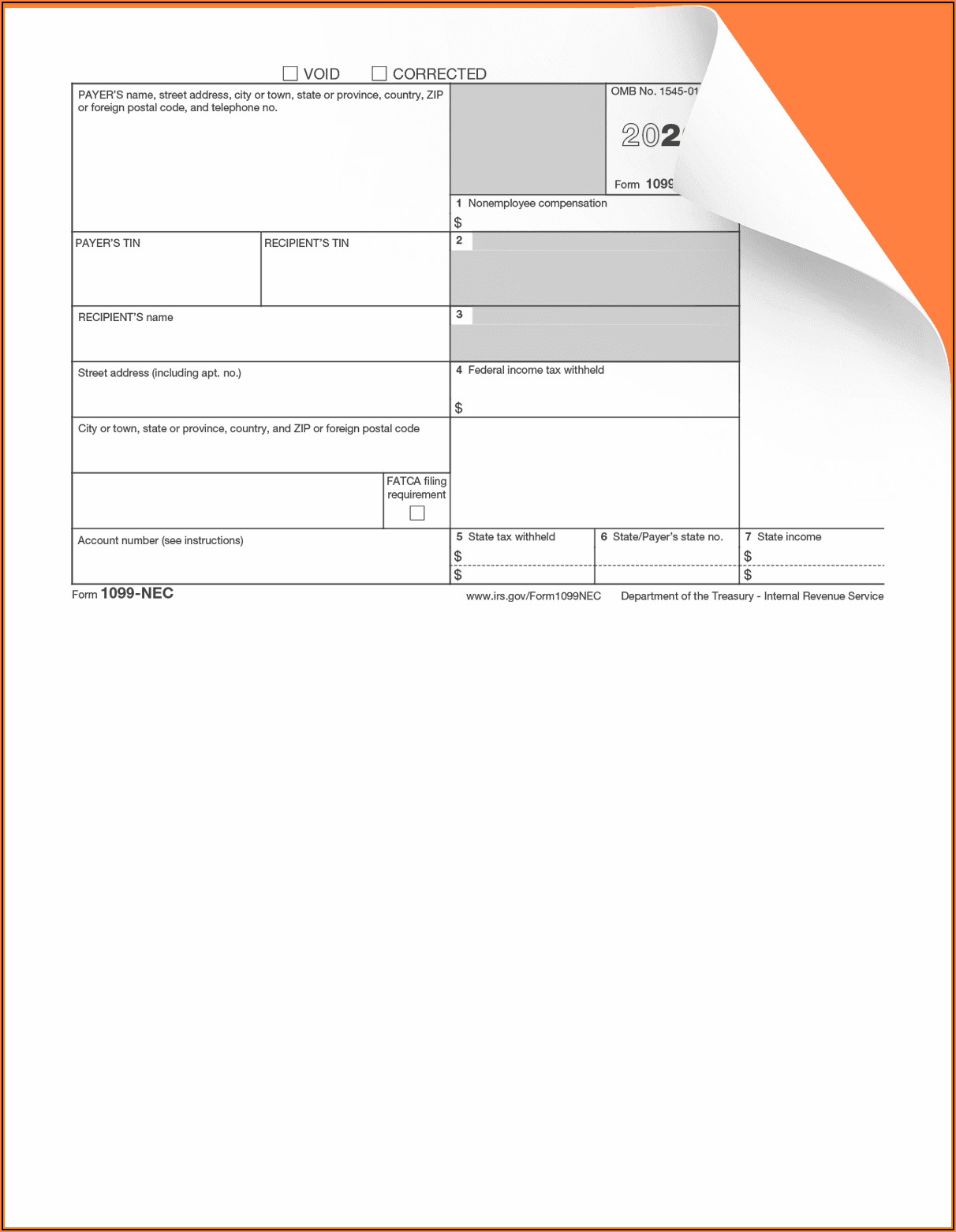 Fillable Form 1099 Nec