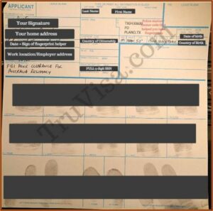 Form Fd 258 Fingerprint Card
