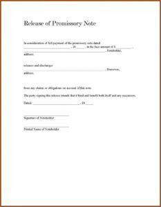 Form Of Promissory Note