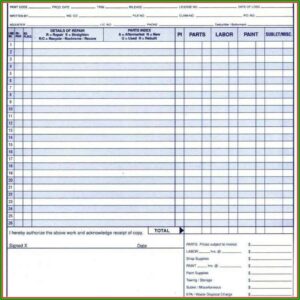Free Automotive Repair Estimate Templates