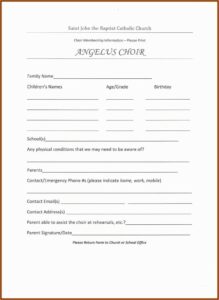 Free Basketball Registration Form Template