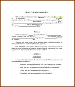 Free Blank Purchase Agreement Form Indiana