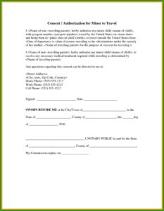 Free Child Medical Consent Template