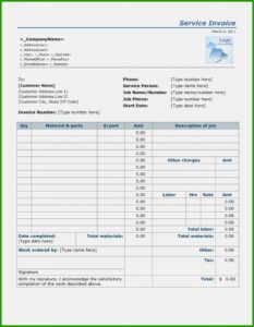 Free Contract Labor Invoice Template