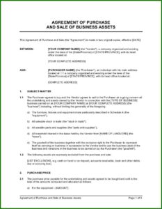 Free Equipment Lease Purchase Agreement Template