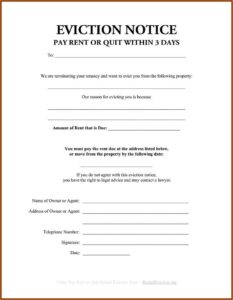 Free Florida Eviction Notice Forms