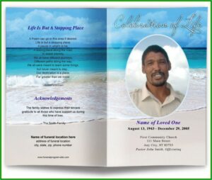 Free Funeral Program Templates For Pages