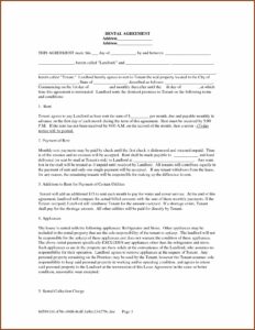 Free Lease Rental Agreement Forms