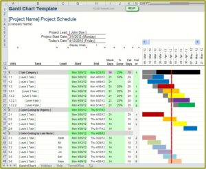 Free Ms Excel Project Timeline Template