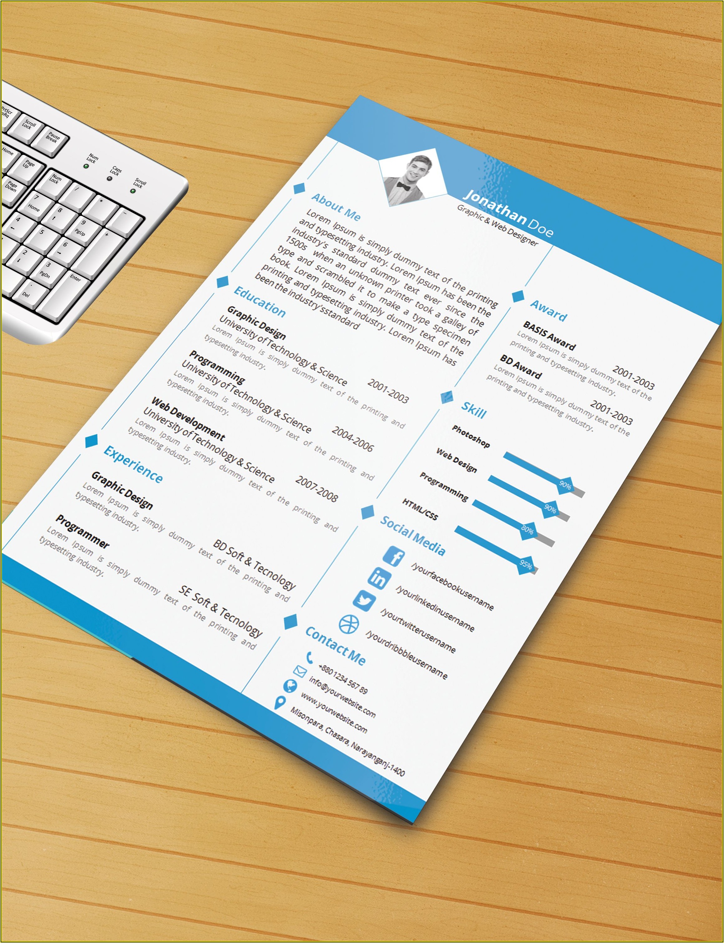 Free Ms Word Resume Template Download