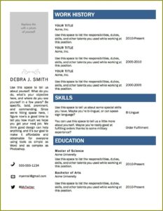 Free Online Acting Resume Template