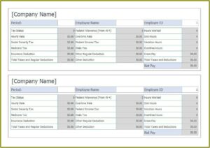 Free Paycheck Templates
