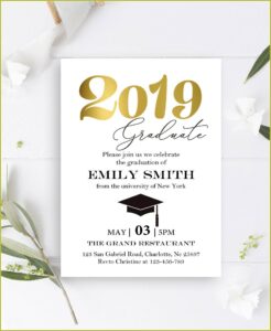 Free Printable College Graduation Announcements Templates