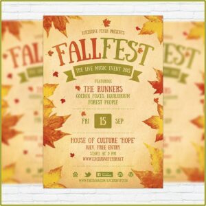 Free Printable Fall Festival Flyer Templates